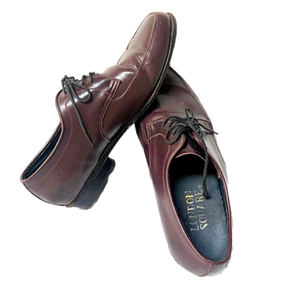 LONDON SQUARE- Leather Red Brown Shoes